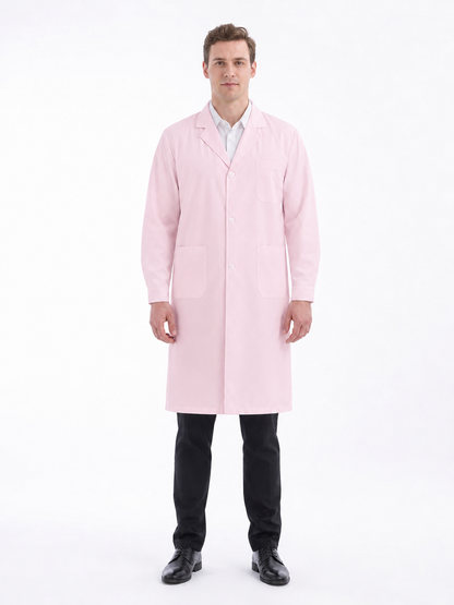 Men's Altair Classic Long Sleeve Lab Coat - Silvex Pink
