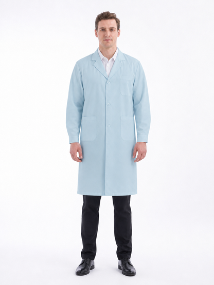 Men's Altair Classic Long Sleeve Lab Coat - Silvex Light Blue