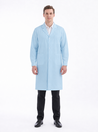 Men's Altair Classic Long Sleeve Lab Coat - Therma Blue