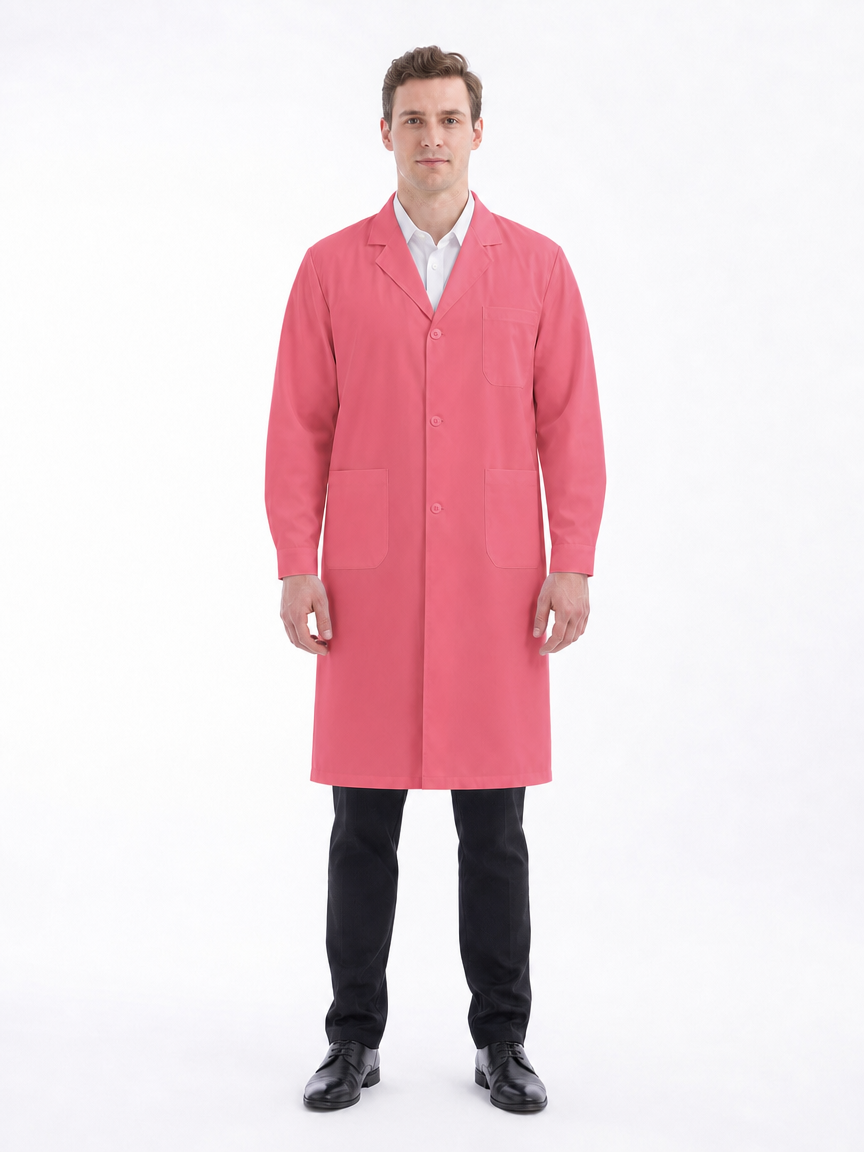 Men's Altair Classic Long Sleeve Lab Coat - Therma Watermelon Red