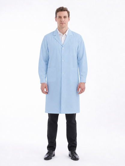 Men's Altair Classic Long Sleeve Lab Coat - Aegis Coat Dark Blue