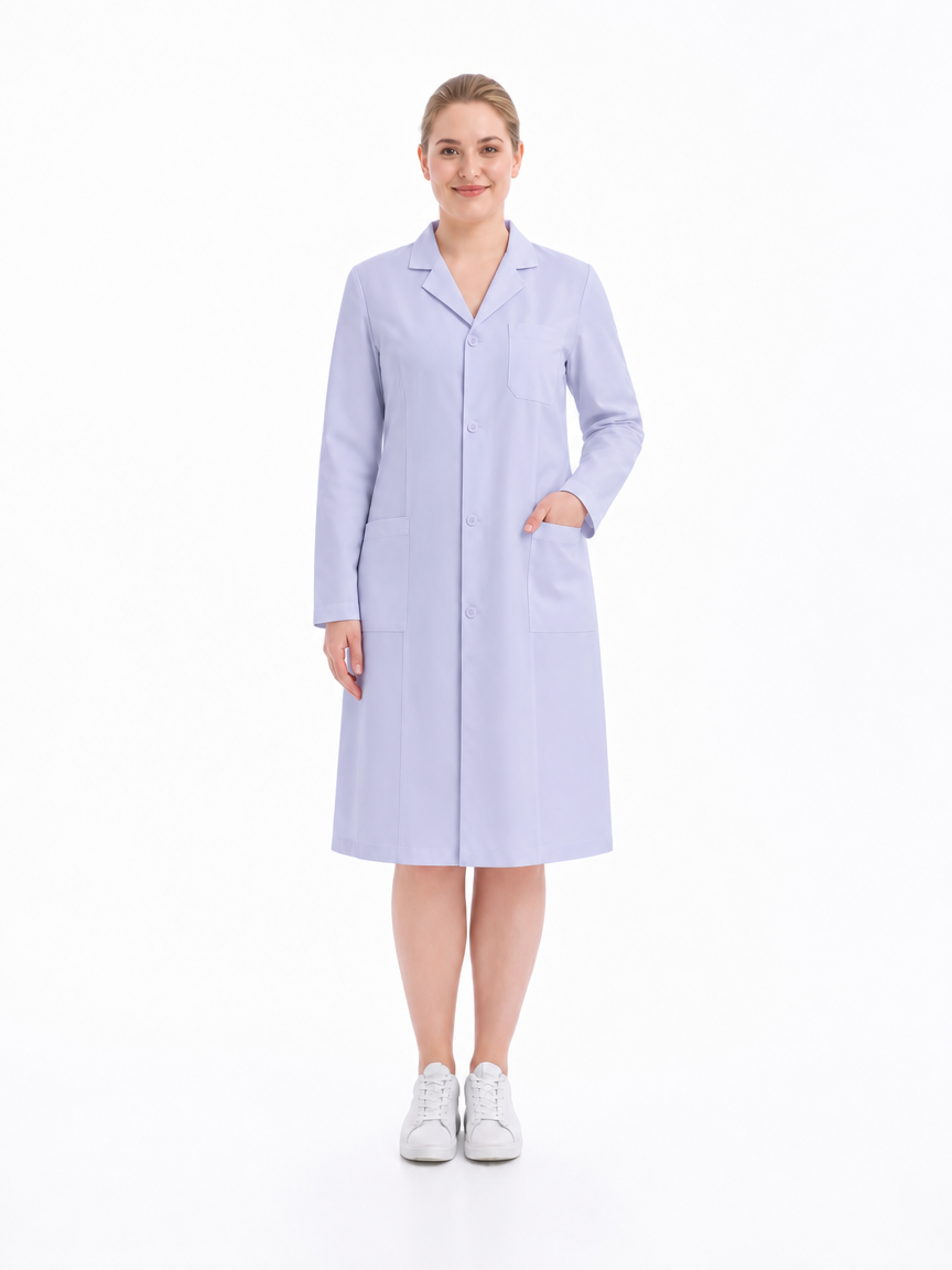 Women's Altair Classic Long Sleeve Lab Coat - Aegis Coat Light Purple