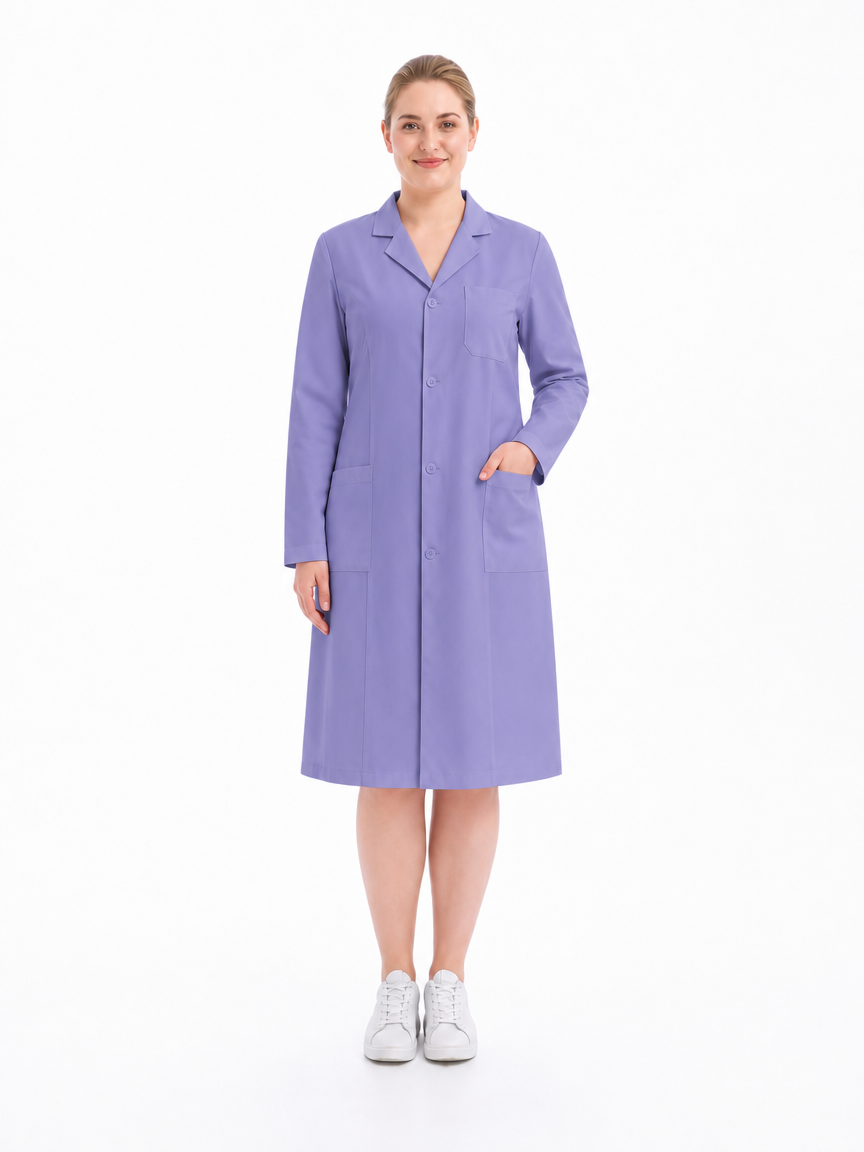 Women's Altair Classic Long Sleeve Lab Coat - Aegis Coat Lilac