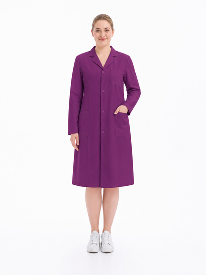 Women's Altair Classic Long Sleeve Lab Coat - Aegis Coat Grape Purple