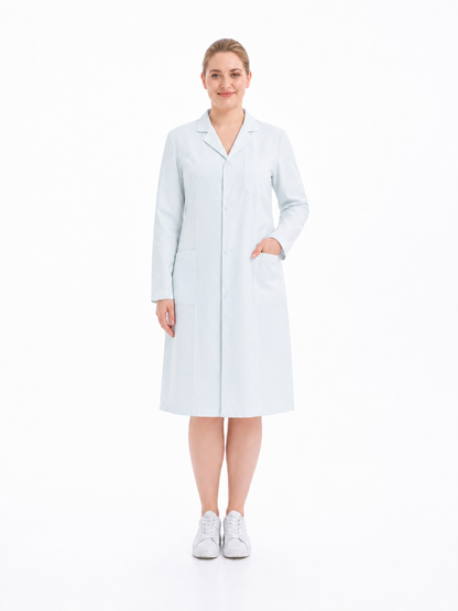 Women's Altair Classic Long Sleeve Lab Coat - Cotura Warm White