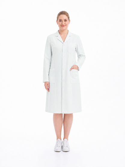 Women's Altair Classic Long Sleeve Lab Coat - Aegis Coat White