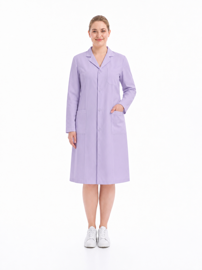 Women's Altair Classic Long Sleeve Lab Coat - Cotura Light Purple
