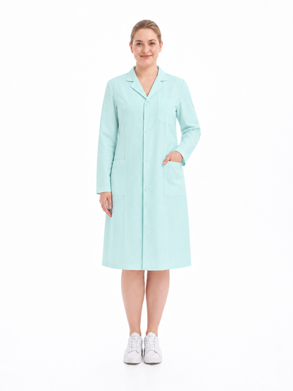 Women's Altair Classic Long Sleeve Lab Coat - Cotura Light Green