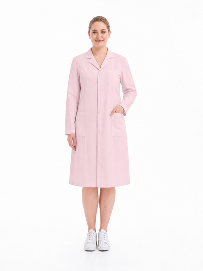 Women's Altair Classic Long Sleeve Lab Coat - Aegis Coat Pink