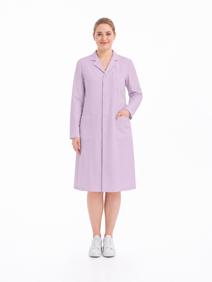 Women's Altair Classic Long Sleeve Lab Coat - Vela Mauve