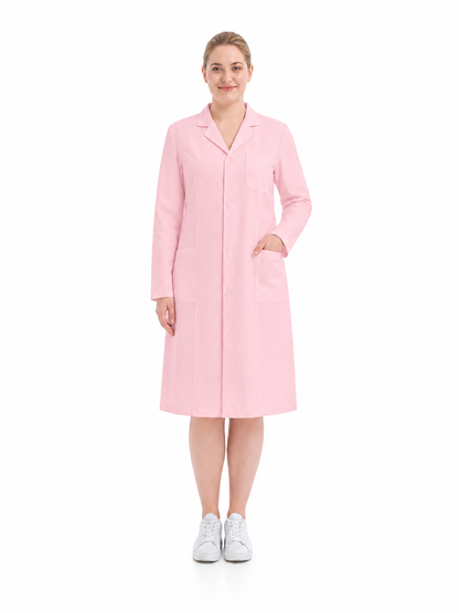 Women's Altair Classic Long Sleeve Lab Coat - Aegis Coat Blush Pink