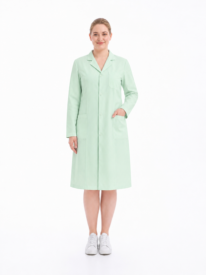 Women's Altair Classic Long Sleeve Lab Coat - Vela Emerald Green