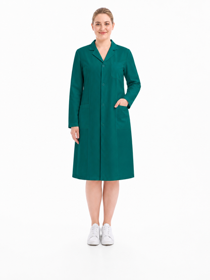 Women's Altair Classic Long Sleeve Lab Coat - Vela Green