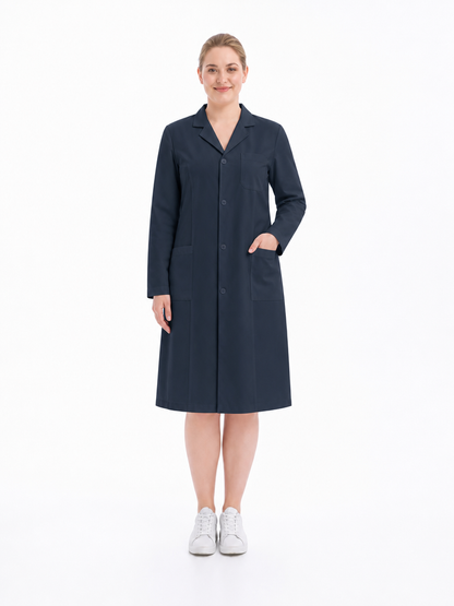 Women's Altair Classic Long Sleeve Lab Coat - Vela Dark Teal