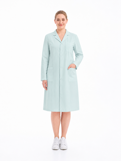 Women's Altair Classic Long Sleeve Lab Coat - Aegis Coat Light Green
