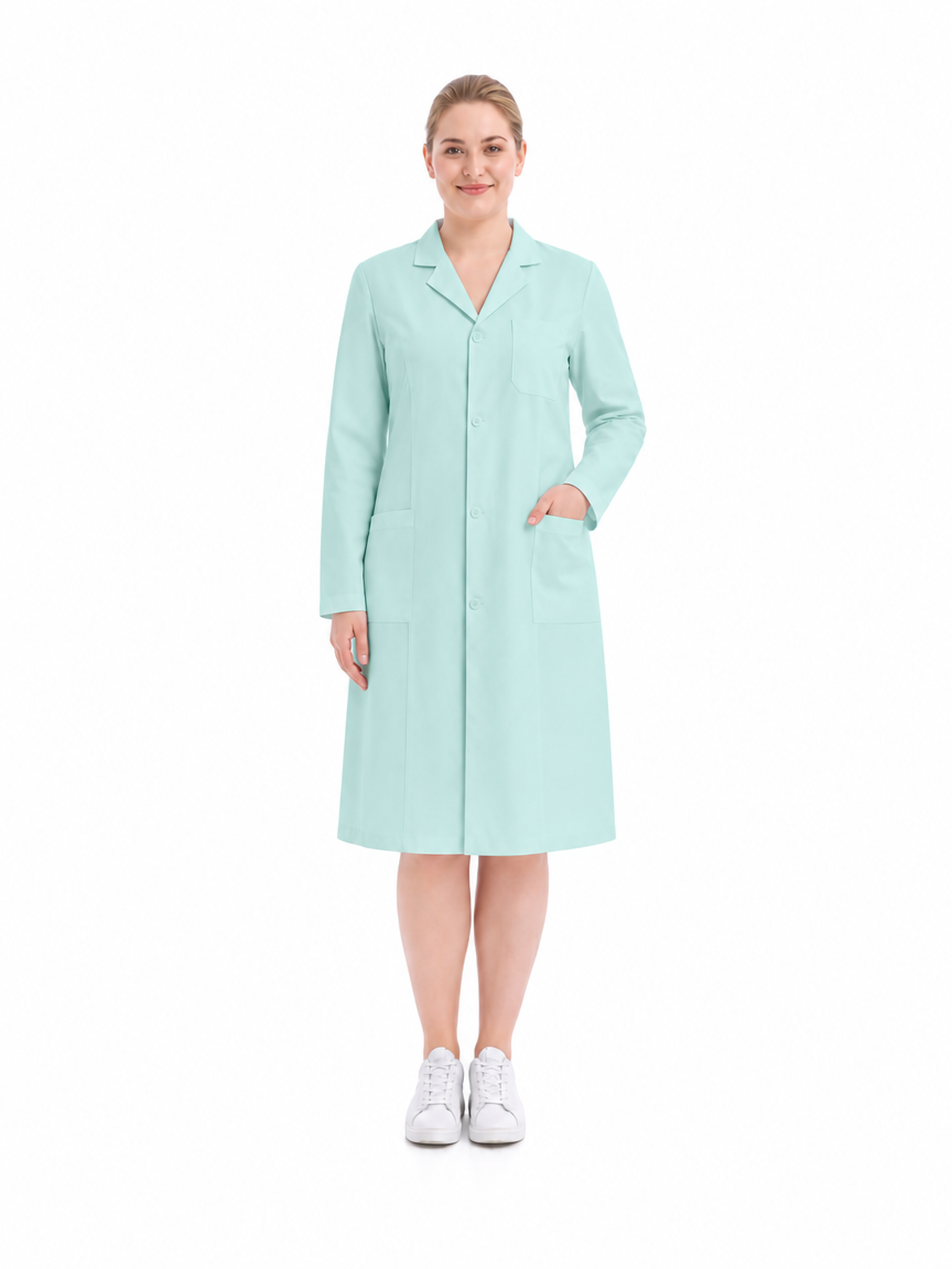 Women's Altair Classic Long Sleeve Lab Coat - Targa Light Green