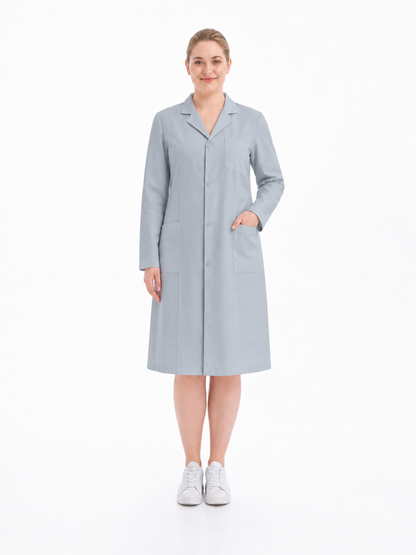 Women's Altair Classic Long Sleeve Lab Coat - Targa Gray