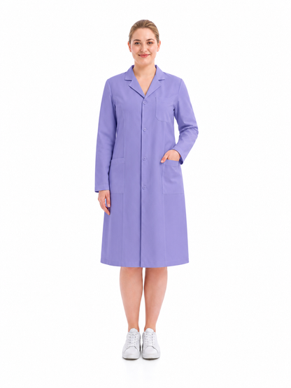 Women's Altair Classic Long Sleeve Lab Coat - Targa Lilac
