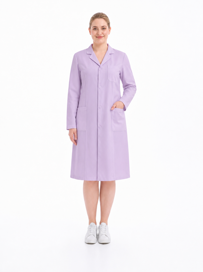 Women's Altair Classic Long Sleeve Lab Coat - Mova Light Purple
