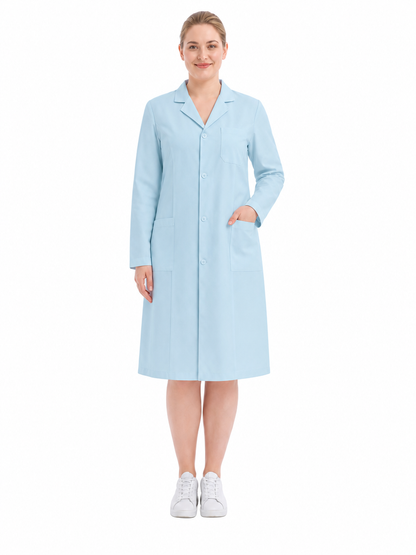 Women's Altair Classic Long Sleeve Lab Coat - Aegis Coat Light Blue