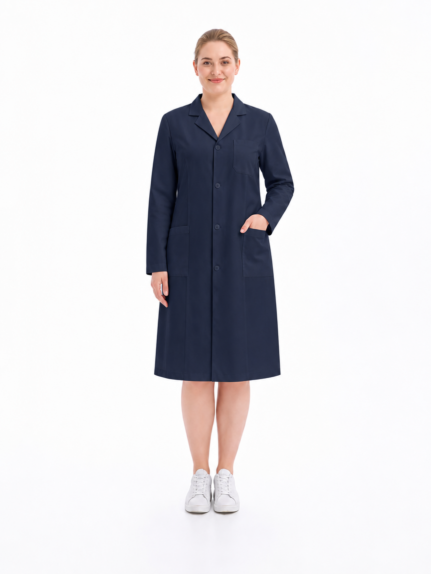 Women's Altair Classic Long Sleeve Lab Coat - Silvex Dark Teal