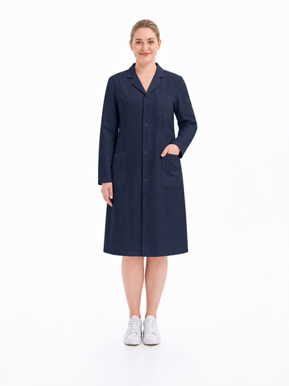 Women's Altair Classic Long Sleeve Lab Coat - Silvex Dark Teal
