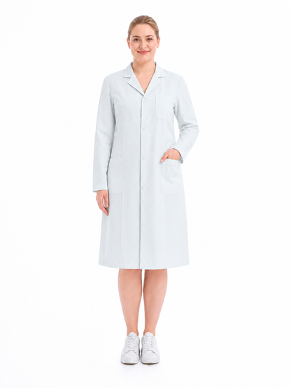 Women's Altair Classic Long Sleeve Lab Coat - Therma White