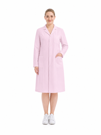 Women's Altair Classic Long Sleeve Lab Coat - Therma Pink