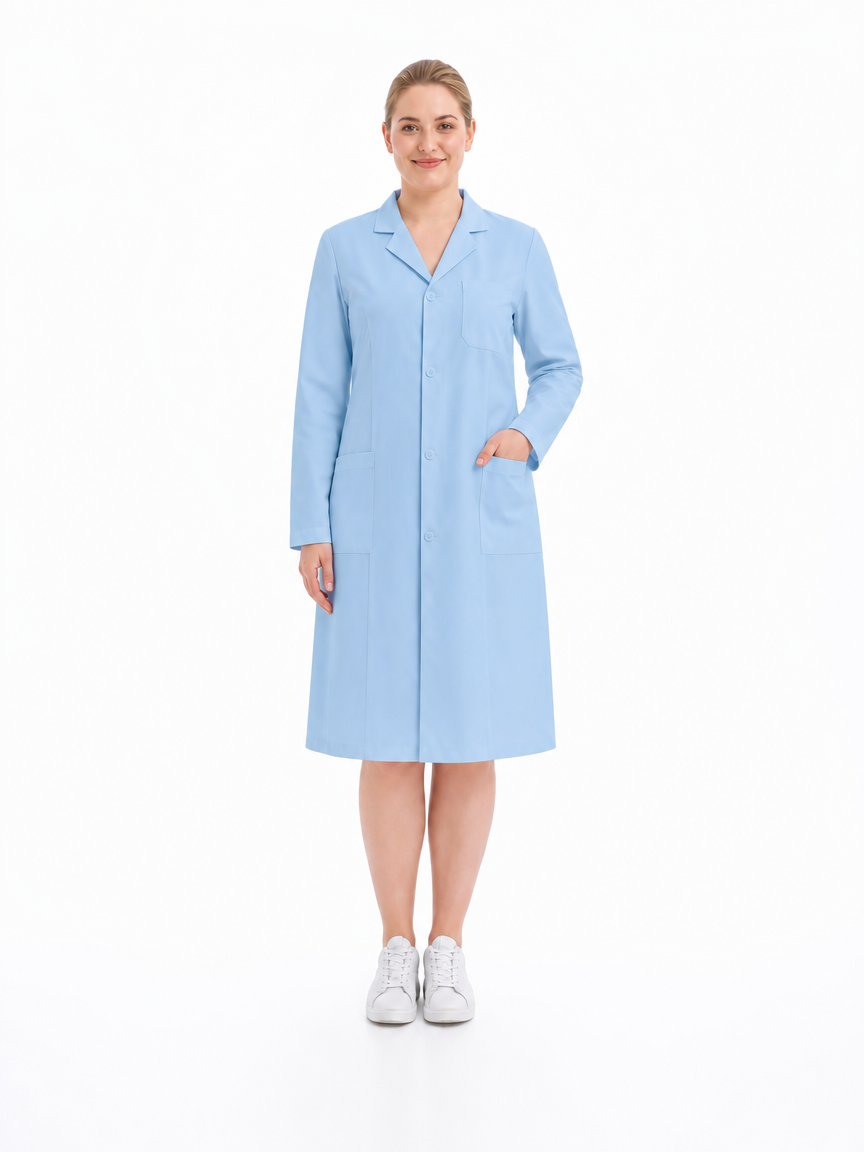 Women's Altair Classic Long Sleeve Lab Coat - Aegis Coat Dark Blue