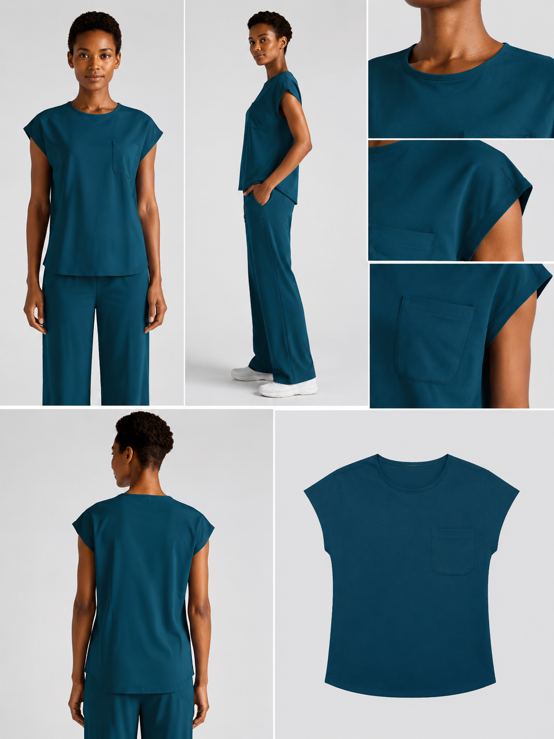 Women's Aegis Cap Sleeve Pocket Scrub Top product image