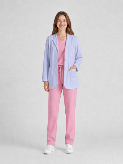 Women's Nuvra Classic Long Sleeve Lab Coat - Aegis Coat Light Purple