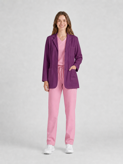 Women's Nuvra Classic Long Sleeve Lab Coat - Aegis Coat Grape Purple