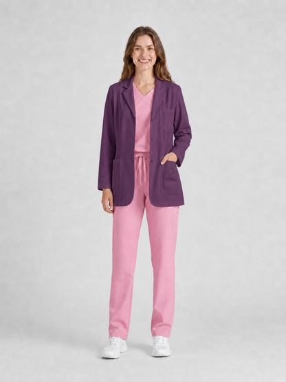 Women's Nuvra Classic Long Sleeve Lab Coat - Aegis Coat Purple