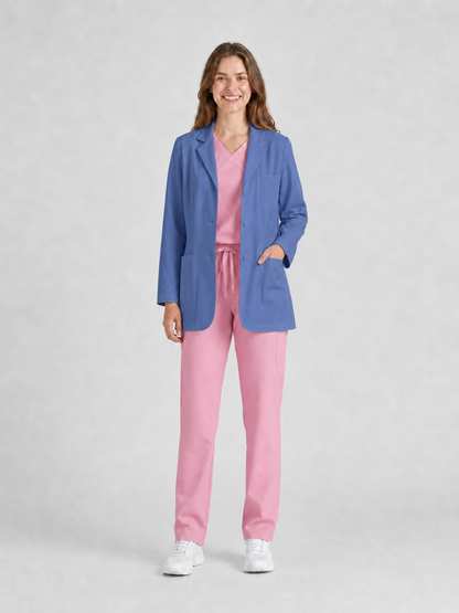 Women's Nuvra Classic Long Sleeve Lab Coat - Aegis Coat Blue Violet