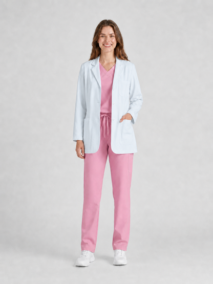 Women's Nuvra Classic Long Sleeve Lab Coat - Cotura Warm White