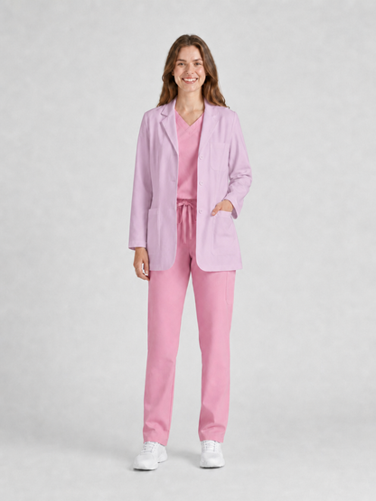 Women's Nuvra Classic Long Sleeve Lab Coat - Cotura Mauve
