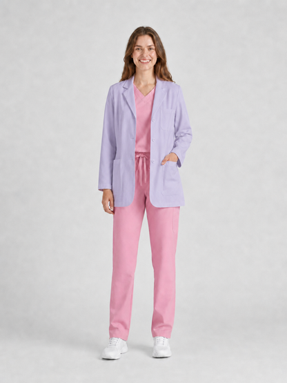 Women's Nuvra Classic Long Sleeve Lab Coat - Cotura Light Purple