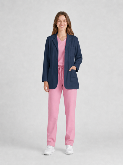 Women's Nuvra Classic Long Sleeve Lab Coat - Cotura Dark Teal