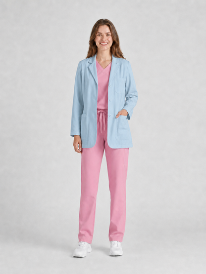 Women's Nuvra Classic Long Sleeve Lab Coat - Vela Blue