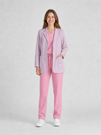 Women's Nuvra Classic Long Sleeve Lab Coat - Vela Mauve