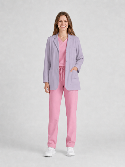 Women's Nuvra Classic Long Sleeve Lab Coat - Vela Light Purple