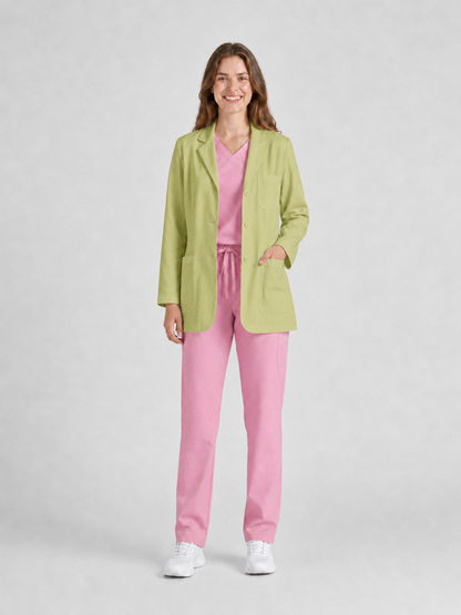 Women's Nuvra Classic Long Sleeve Lab Coat - Vela Apple Green