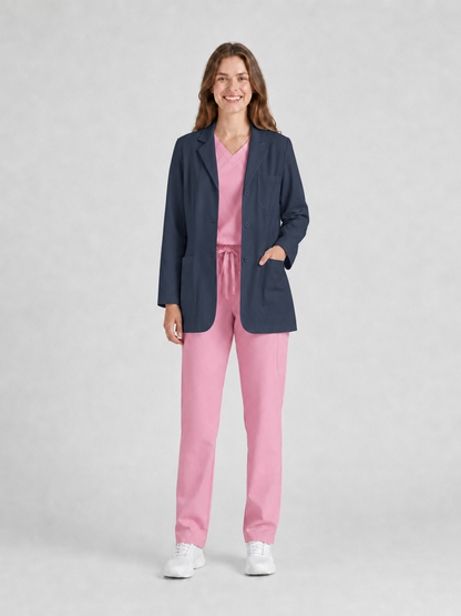 Women's Nuvra Classic Long Sleeve Lab Coat - Targa Dark Teal