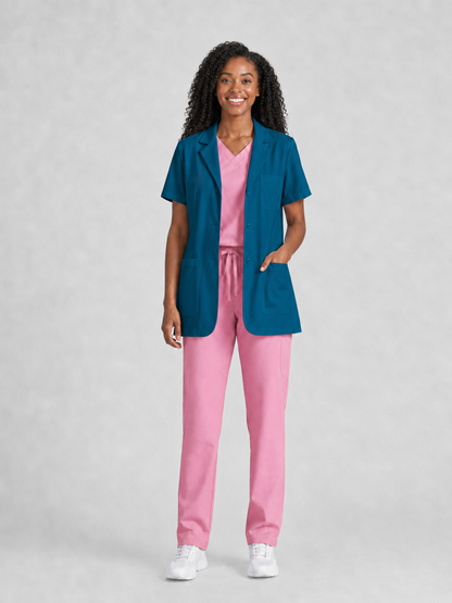 Women's Nuvra Classic Lab Coat - Aegis Coat Peacock Blue