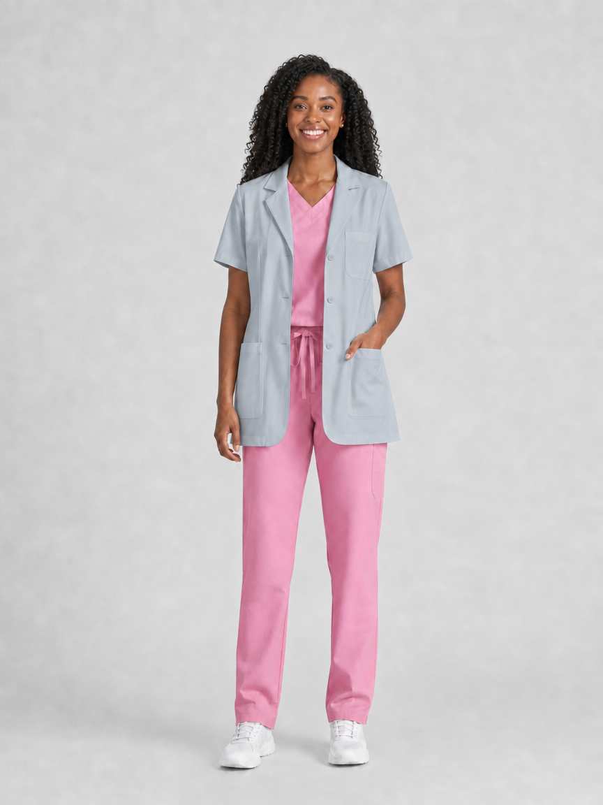 Women's Nuvra Classic Lab Coat - Aegis Coat Light Gray