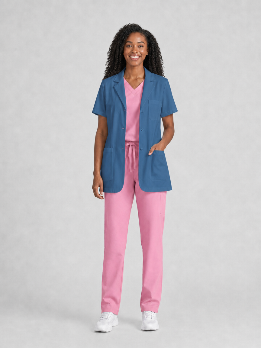 Women's Nuvra Classic Lab Coat - Aegis Coat Indigo