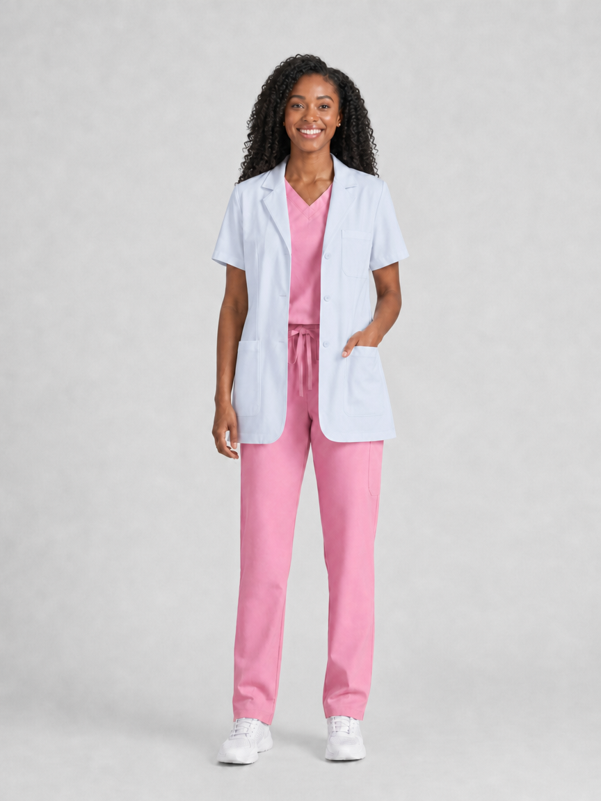 Women's Nuvra Classic Lab Coat - Cotura White