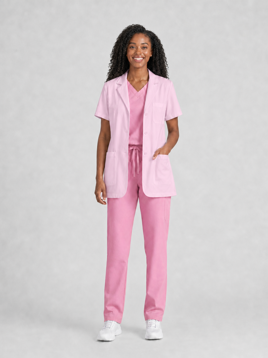 Women's Nuvra Classic Lab Coat - Cotura Blush Pink