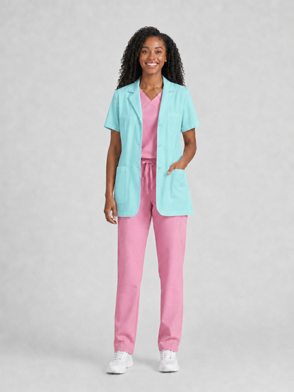 Women's Nuvra Classic Lab Coat - Cotura Aqua Green