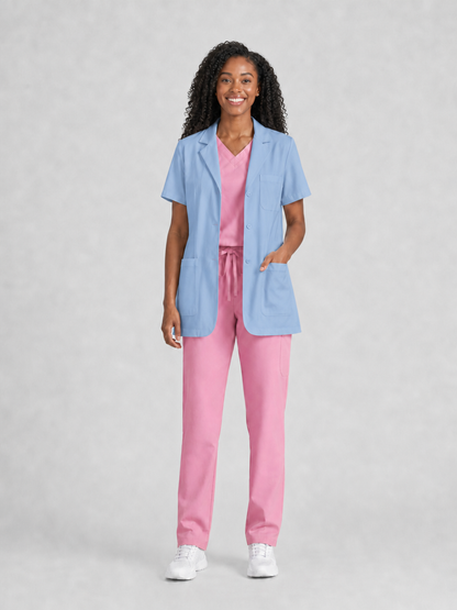 Women's Nuvra Classic Lab Coat - Cotura Steel Blue